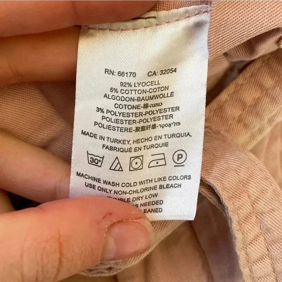 Anthropologie Blythe Wide Leg Pants Paper Bag Tie Waist Light Pink Bow 2 - Picture 11 of 15